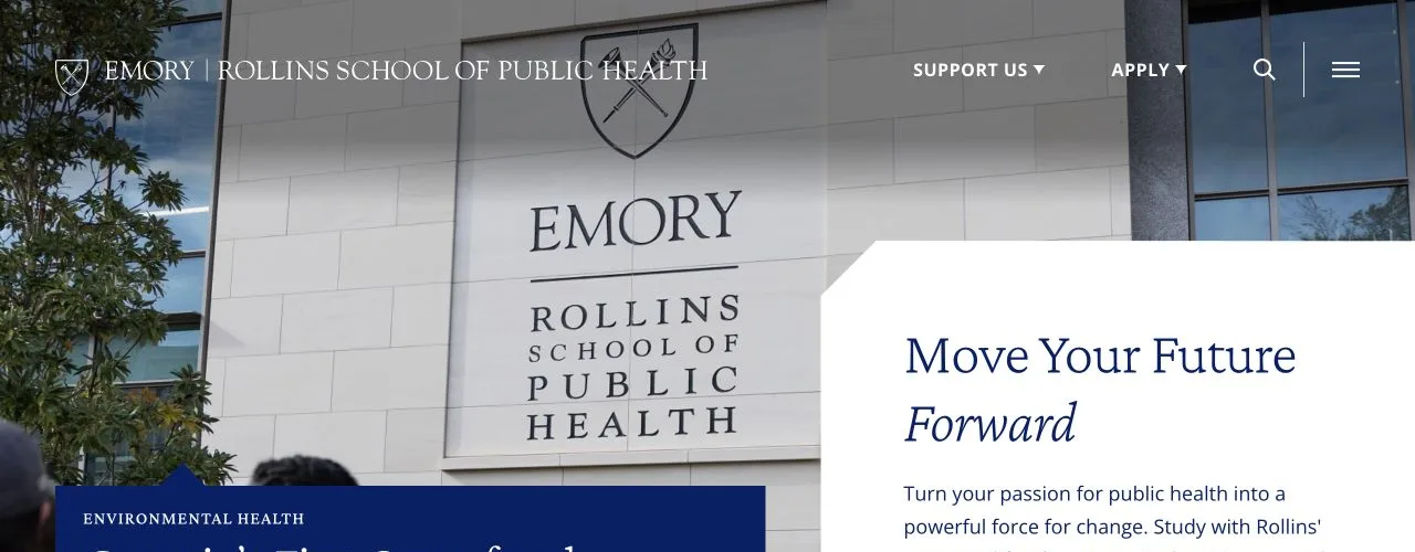 Emory School of Public Health website homepage